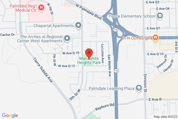 Palmdale City of, Parks & Recreation, Manzanita Park