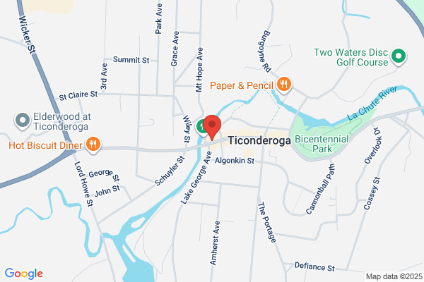 Optics of Ticonderoga