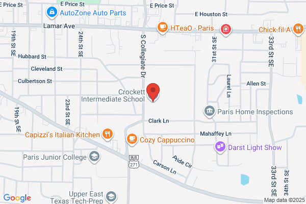 Paris Independent School District, Crockett Middle School