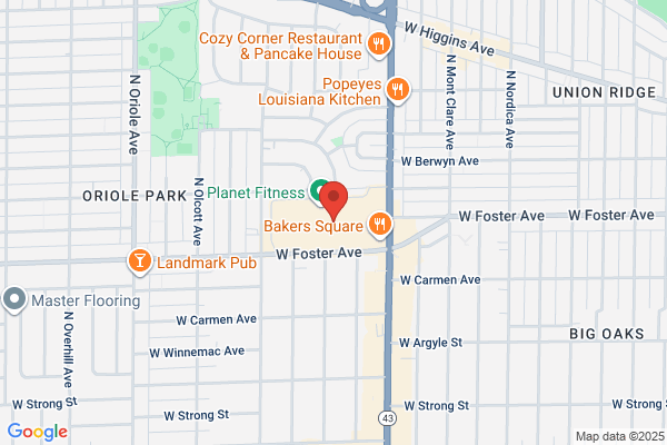 Harlem and Foster Mobil Service Station