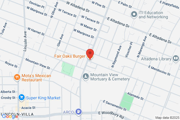 Fair Oaks Burger
