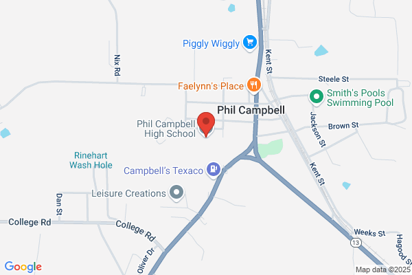 Phil Campbell, High School