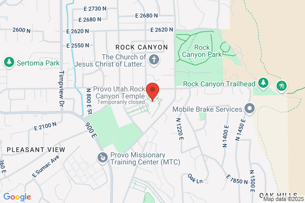 Provo Utah Rock Canyon Temple