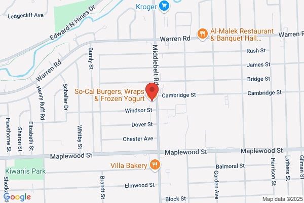 So-Cal Burgers, Wraps & Frozen Yogurt