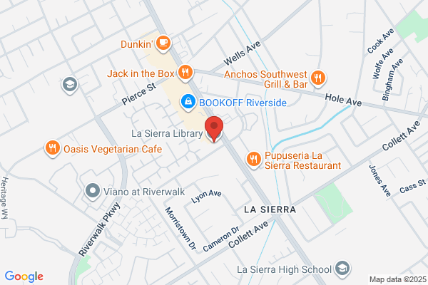 Riverside City of, Library, City Branch Libraries, La Sierra