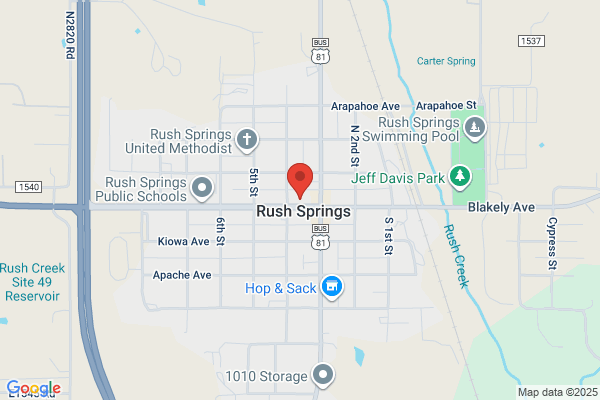 U S Government, Postal Service, Rush Springs Office