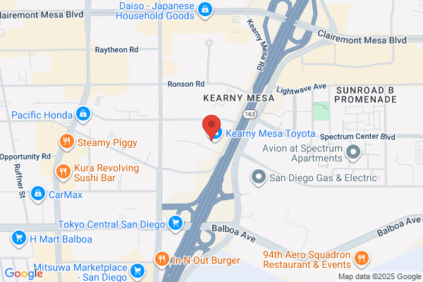 Kearny Mesa Toyota Service Department