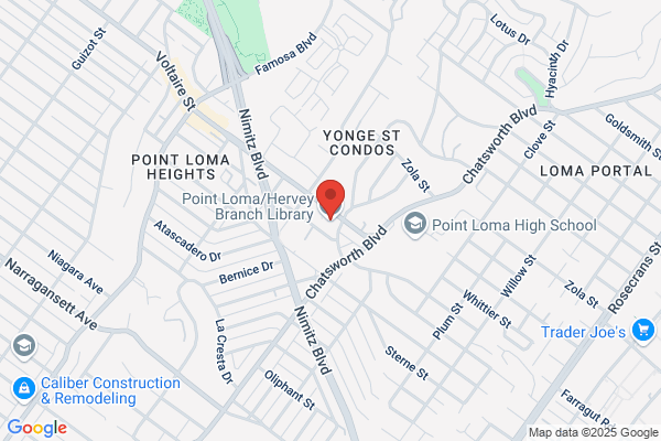 San Diego City of, Branch Libraries, Point Loma-Hervey