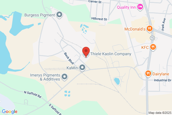 Thiele Kaolin Company, Main Ofc & Processing