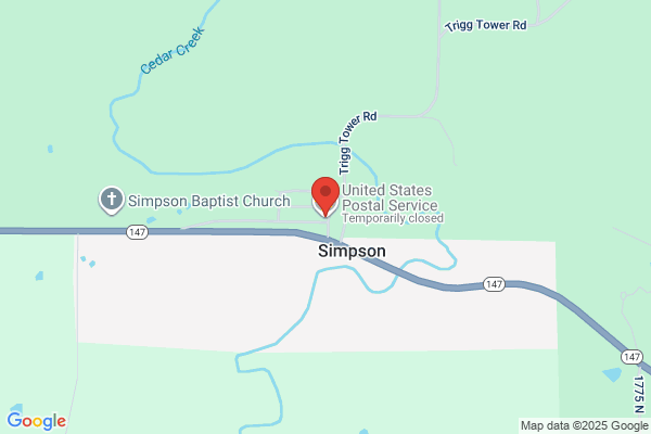 United States Government, Post Offices, Simpson