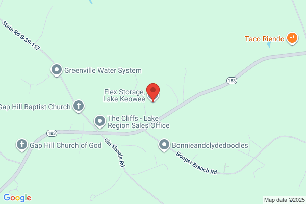 Lake Keowee Storage