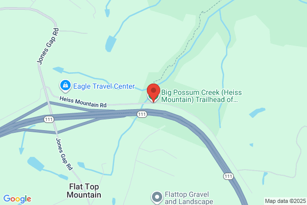 Big Possum Creek (Heiss Mountain) Trailhead of the Cumberland Trail