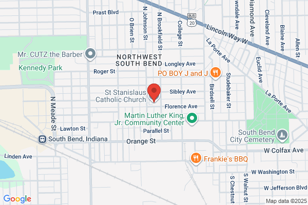 St Stanislaus Catholic Church-South Bend, Church