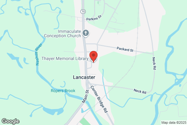 Lancaster Town of, Thayer Memorial Library