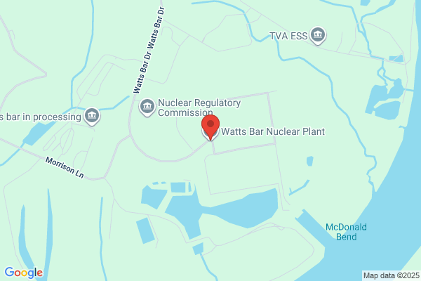 Tennessee Valley Authority, Watts Bar Nuclear Plant, Nuclear Regulatory Commission
