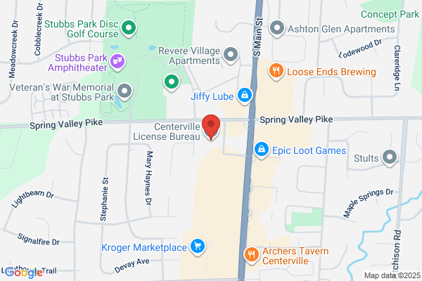 Centerville BMV License Services