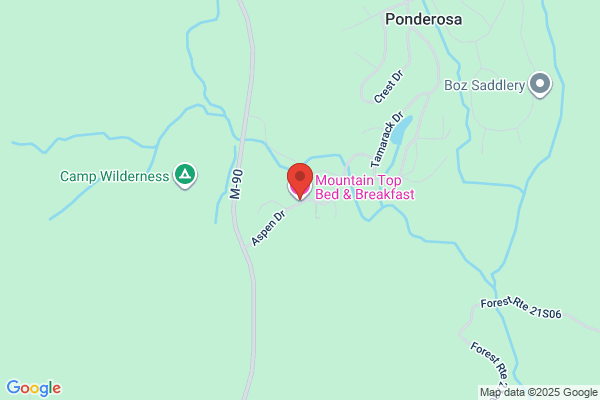 MOUNTAIN TOP BED & BREAKFAST at the Ponderosa