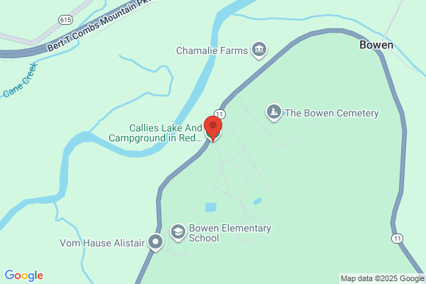 Callies Lake And Campground in Red River Gorge