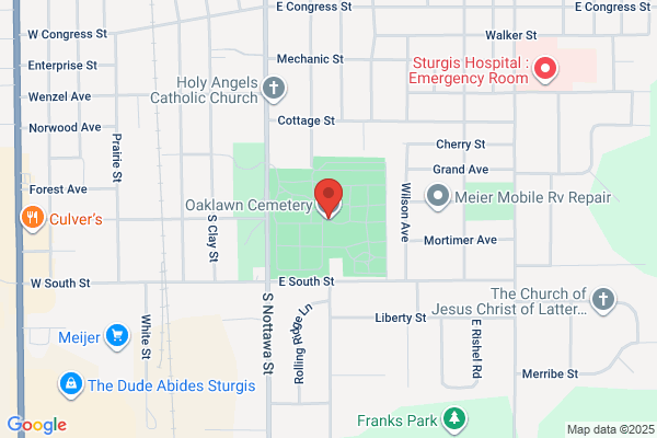 Sturgis City Government, Information Numbers, Cemeteries