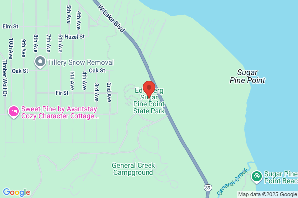 California State of, Parks & Recreation, Sugar Pine Point State Park