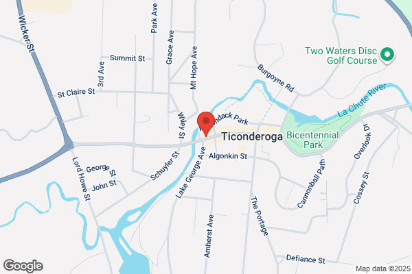 Optics of Ticonderoga