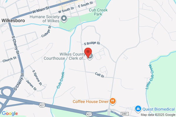 Wilkes County Offices, Register of Deeds