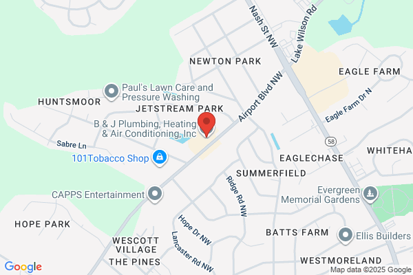 B & J Plumbing, Heating & Air Conditioning, Inc.