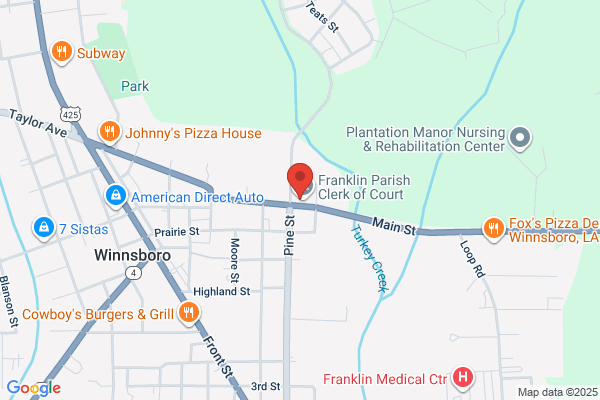 Franklin Parish of, Police Jury